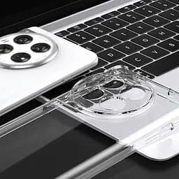 TPU чохол GETMAN Ease logo посилені кути Full Camera для OnePlus 12 Безбарвний (прозорий) - мініатюра 3