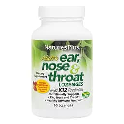 Вітаміни та мінерали Natures Plus Adults Ear Nose & Throat, 60 льодяників - Тропічні ягоди з вишнею
