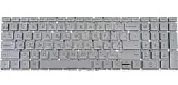 Клавіатура для ноутбука HP (250 G7, 255 G7 series) ukr, silver, без фрейма, підсвічування клавіш