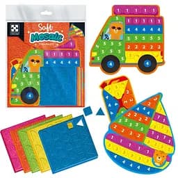 Набір для творчості зі плюшевою мозаїкою Vladi Toys Транспорт, VT4511-19