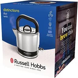 Електрочайник Russell Hobbs Distinctions Ocean 1.5 л сріблясто-чорний (26420-70) - мініатюра 4