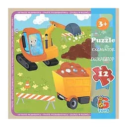 Пазлы детские Транспорт LT07, 12 элементов