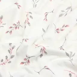 Простирадло Cosas на резинці фланель 90х200 pine branchlets, рожевий (Flannel_BudRoseGray_90x200x20) - мініатюра 5