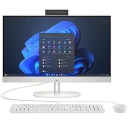 Моноблок HP 23.8 240-G10 FHD IPS/Intel i3-N300/8GB/512SSD/UMA/DOS/White (8T2Z6ES)