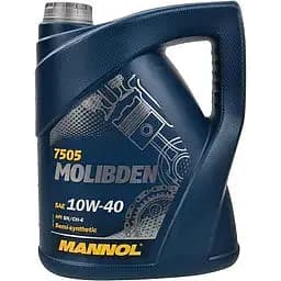 Олива моторна Mannol 10w-40 Molibden Benzin 5 л (179701)