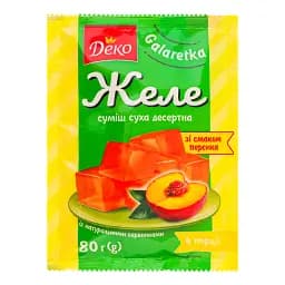 Желе Деко со вкусом персика 80 г