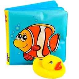 Набор Johntoy Happy World для ванной: книга + уточка (22207)