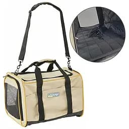 Kurgo Wander Carrier курго вандер сумка-переноска для собак та котів Пісочний | 43х28х28 см