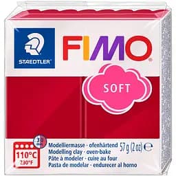 Пластика для біжутерії Soft Вишнева 57г Fimo