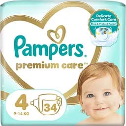 Підгузки Pampers Premium Care 4 (9-14 кг) 34 шт.