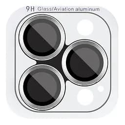Захисне скло Metal Classic на камеру (у упак.) для Apple iPhone 16 Pro (6.3) / 16 Pro Max (6.9) Срібний / Silver
