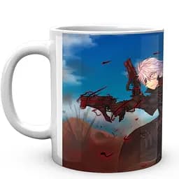 Кружка GeekLand Арифурета Arifureta Хадзиме и Юэ спиной к спине защищаются от врага ARF 02.003 330 мл белая