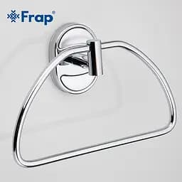 Тримач для рушника Frap F1904-2 1/40 Хром - мініатюра 4