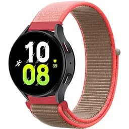 Ремінець нейлоновий на липучці BeWatch для Samsung Galaxy Watch 4/5/6 Бежевий (1011353.3UW)