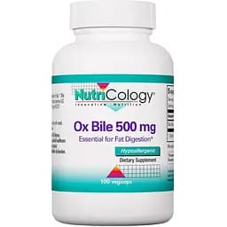 Экстракт бычьей желчи Nutricology Ox Bile 500 мг 100 капсул (ARG-50850)