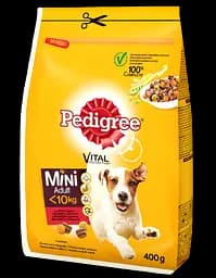 Сухий корм для дорослих собак маленьких порід Pedigree, яловичина та овочі, 400 г - мініатюра 2