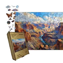 Деревянный пазл Гранд Каньон, А1, Картонная коробка 500+ элементов