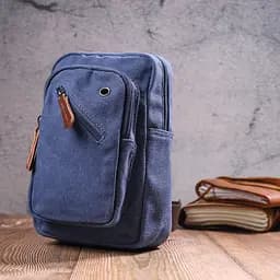 Сумка Vintage через плече з щільного текстилю 15х22х6 см Vintage 15х22х6 см sum0021427 - мініатюра 7