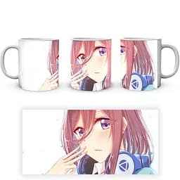 Кухоль GeekLand The Quintessential Quintuplets П'ять наречених Міку QQ 02.09 330 мл білий - мініатюра 4