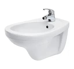 Биде подвесное скругленное Cersanit Delfi K11-0018 скрытого монтажа Белый 30412