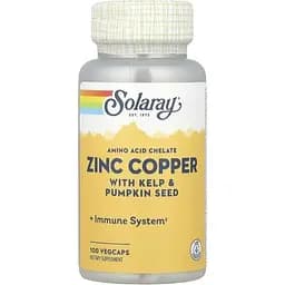 Аминокислота Solaray Zinc Copper, 100 вегакапсул vit0003948