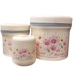 Набор термосов Stenson с металлической колбой 3 шт. бежевый (25662)