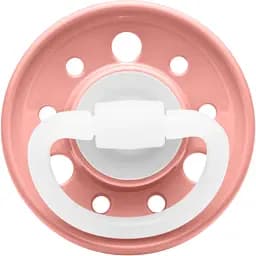 Пустушка кругла Nip Вишенька 0-6 міс. пудрова (910081)