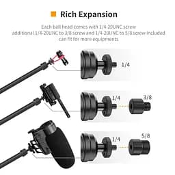 Штатив-тримач Ulanzi Vijim Desktop Flexible Arm/Light Stand(Three-Stages) (UV-2666 LS08) (2666) - мініатюра 8