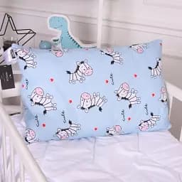 Набір антиалергенний MirSon зима Kids Time 20-0037 Cute blue zebra 140x205 см EcoSilk: ковдра з подушкою (2200009665462) - мініатюра 6