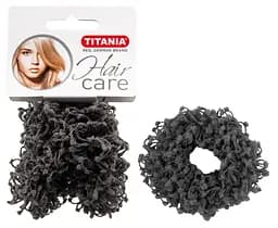 Набір об'ємних резинок для волосся Titania, 2 шт., сірий (7879)