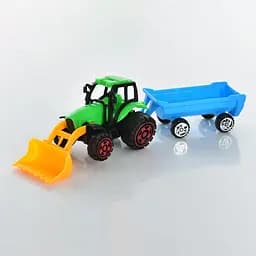 Трактор инерционный, стройтехника, с прицепом, 20 см (В ассортименте)