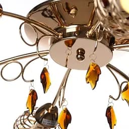 Люстра стельова Brille флористика E14 60W G (LK-159S/6) - мініатюра 5