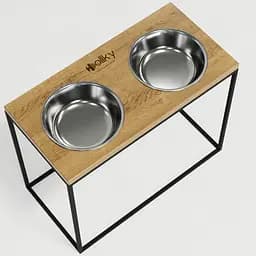 Hollky Base XL40 — миски на підставці для великих собак (2 × 1,8 л, висота 40 см) - мініатюра 9