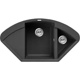 Кухонна мийка Elleci Easy corner full black 40