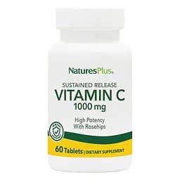 Вітаміни та мінерали Natures Plus Vitamin C 1000 mg Sustained Release, 60 таблеток