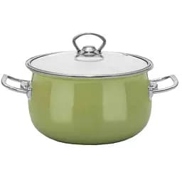 Кастрюля Idea Home Green с крышкой, 20 см, 3.7 л (6832846)