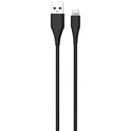 Кабель USB AM - Lightning, 1 м, чорний, ColorWay, 2.4A (CW-CBUL024-BK)