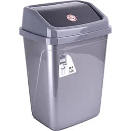 Корзина для мусора Violet House Metalic, 10 л, серый (0100 METALIC с/кр.10 л)