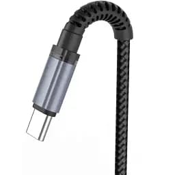 Кабель XO NB215 USB A - USB C 2.4 A чорний  - мініатюра 2