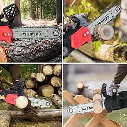 Акумуляторна ланцюгова пилка Electric SAW 16 дюймів у валізі + 2 акумулятори RED - мініатюра 4