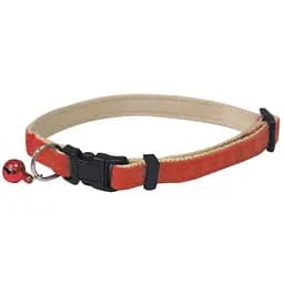 Нашийник для кота Croci Mylord екошкіра зі дзвінком 21-33x1 см червоний