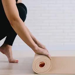 Килимок (мат) для фітнесу та йоги Gymtek NBR 1,5см персиковий - мініатюра 8
