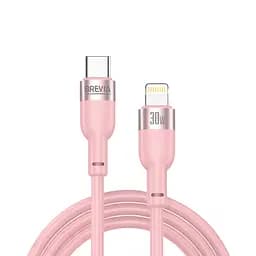 Кабель Brevia Type-C to Lightning 30W 1,2м, рожевий ZIP(52120PCLZ1)