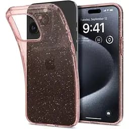 Чохол Spigen Liquid Crystal Glitter Rose Quartz для iPhone 15 Pro Max (ACS06560)