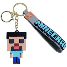 Брелок Watchbands Стів з Майнкрафт Steve Minecraft великий (KCHN-MNCRFT/02)