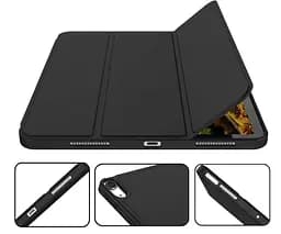 Чохол-книжка CDK для Apple iPad Air 11" M3 2025 Еко-шкіра силікон Smart Case cлот стилус (015026) black - мініатюра 3