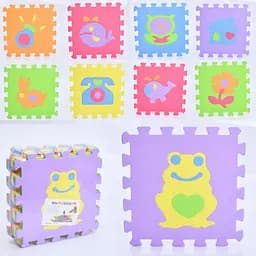 Килимок Мозаїка EVA, 9 деталей, 9 мм, 30x30 см, пазли