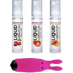 Набір з 3-х смаків стимулюючого лубриканта Adrien Lastic Amoreane Med (3х10мл)