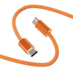 Дата кабель WIWU C101 Essen Type-C to Type-C 240W 1.5 м Orange - мініатюра 3