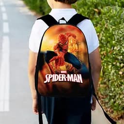 Рюкзак детский Человек-паук, Спайдермен "Spiderman" 34х27см, городской ранец для мальчика с принтом (00390)